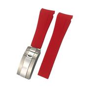 NLNKDTDPAK Bracelet de montre en caoutchouc noir bleu, 21mm 22mm, adapté for Rolex DEEPSEA Sea-Dweller Submariner, accessoire de bracelet de montre en Silicone(Black 01,22MM DEEPSEA_GOLDEN)