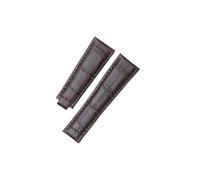 NLNKDTDPAK Bracelet de montre en cuir for Rolex, accessoire for DAYTONA, 20mm, noir et marron(Dark brown)