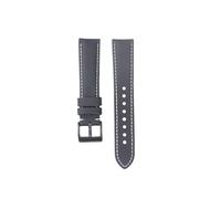NLNKDTDPAK Bracelet de montre en tissu for voile de qualité, 18mm 19mm 20mm 22mm, bracelet de montre en tissu for libération rapide, accessoires de ceinture(Black wh line 2,20mm)