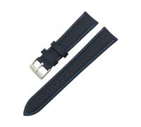 NLNKDTDPAK Bracelet de montre en toile cuir nylon 19 mm 21 20 22 Ajustement for Omega for Seamaster 300 At150 for Planet for Ocean for Tissot for CASIO for IWC for bracelet Longines(Blue Line,22mm)