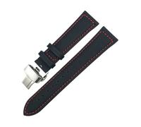 NLNKDTDPAK Bracelet de montre en toile cuir nylon 19 mm 21 20 22 Ajustement for Omega for Seamaster 300 At150 for Planet for Ocean for Tissot for CASIO for IWC for bracelet Longines(Red Line 1,22mm)