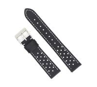 NLNKDTDPAK Bracelet de montre en toile de voile de qualité supérieure, 18mm, 19mm, 20mm, 22mm, bracelet de montre de course de rallye, bracelet de montre perforé et respirant for dégagement rapide for