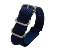 NLNKDTDPAK Bracelet de sport en Nylon, 22mm 24mm 26mm, accessoires de mode, vert militaire/bleu, accessoires de ceinture de montre(Blue sk,26mm)