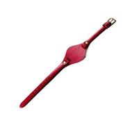 NLNKDTDPAK Bracelets de montre compacts en cuir élastique for femmes, adaptés for Fossil Es3077 Es2830 Es3262 Es3060 Es4176, 8mm(Red-Golden-K1)