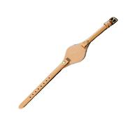 NLNKDTDPAK Bracelets de montre compacts en cuir élastique for femmes, adaptés for Fossil Es3077 Es2830 Es3262 Es3060 Es4176, 8mm(Apricot-Golden-K1)