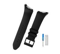 NLNKDTDPAK Bracelets de montre en caoutchouc for Interface Oblique, 25mm, adaptés for Hamilton Adventure Elvis Presley Black Man H24655331 H24615331(Black-Black)