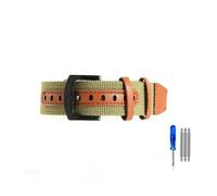 NLNKDTDPAK Bracelets de montre en Nylon adaptés for Rolex, adaptés for Seiko, adaptés for Hamilton, adaptés for Omega Khaki Field, bracelet rétro 20 22mm(Army green-Black,20mm)