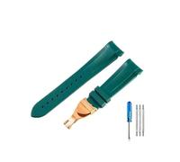 NLNKDTDPAK Bracelets de montre en Silicone haut de gamme, adaptés au Tudor 1958 Black Bay Bronze, petite fleur en cuivre, série petite fleur rouge, 22mm(Green-RS-Z20)