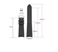 NLNKDTDPAK Bracelets de montre en Silicone haut de gamme, adaptés au Tudor 1958 Black Bay Bronze, petite fleur en cuivre, série petite fleur rouge, 22mm(Green-BK-Z20)
