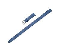 NLNKDTDPAK Ceinture de montre adaptée for Hermes for CAPE COD/Fit for HEURE H Double cercle en cuir 19mm accessoires Bracelet en cuir de peau(Dark blue 1)