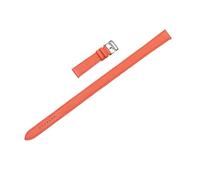 NLNKDTDPAK Ceinture de montre adaptée for Hermes for CAPE COD/Fit for HEURE H Double cercle en cuir 19mm accessoires Bracelet en cuir de peau(Orange 1)