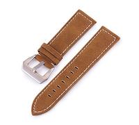 NLNKDTDPAK Ceinture de montre en cuir mat poignée for la main Boucle 18-24mmmmwatch(Blue,20mm)