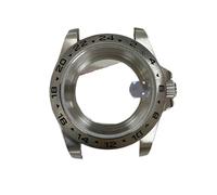 NLNKDTDPAK Convient for boîtiers NH35, style ancien, boîtier de montre en acier inoxydable 39 mm for loupe saphir, adapté au mouvement NH35/NH36(03Transparent Bottom)