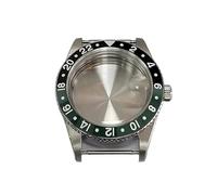 NLNKDTDPAK Convient for le boîtier NH34 39MM for montre for homme, en acier inoxydable lumineux vert for rotation unidirectionnelle, adapté au mouvement NH35 NH36(Black Green 1set)