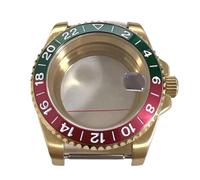 NLNKDTDPAK Convient for le boîtier NH35 40 mm en acier inoxydable plaqué or galvanisé, de montre verre saphir grossissant adapté au mouvement NH36(07)