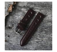 NLNKDTDPAK Cuir d'origine Faites du bracelet for poignet for la main Bande Bande Bande fermoir en acier inoxydable for hommes Women Wetchband 18 20 22 24 mm Kz3h04(Wine Red,18mm)