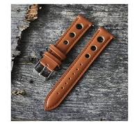 NLNKDTDPAK Cuir d'origine Faites du bracelet for poignet for la main Bande Bande Bande fermoir en acier inoxydable for hommes Women Wetchband 18 20 22 24 mm Kz3h04(Brown,24mm)