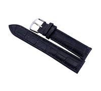 NLNKDTDPAK Gandband en cuir convient for Huawei Fit for Samsung Fit for Garmin 14/16/20 / 22mm Men et Femmes Regardez des bandes de mode de mode de mode durable Accessoires(Schwarz,20mm)