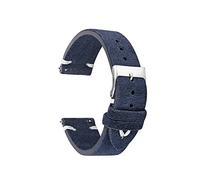 NLNKDTDPAK Gandière en cuir classique de design 18mm 20mm 22mm montre de montre de montre Kzsd02(Blue-White Line,22mm)