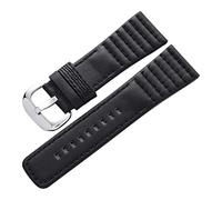 NLNKDTDPAK Les bandes de montre en cuir 28mm conviennent for sept vendredis vendredi Watch Straps 28mm(Schwarz)
