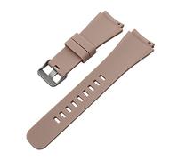 NLNKDTDPAK Libération Rapide Silicone Caoutchouffe de silicone Watchband Fondateur Wander Crewmaster Grant Marshal Explorist Montre Bracelet Bracelet Fit for Fossil Q(Light Brown)
