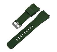 NLNKDTDPAK Libération Rapide Silicone Caoutchouffe de silicone Watchband Fondateur Wander Crewmaster Grant Marshal Explorist Montre Bracelet Bracelet Fit for Fossil Q(Dark Green)