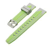 NLNKDTDPAK Livraison rapide Bande de montre for Fossil Q Founder Wander Crewmaster Grant Marshal Double couleur Silicone Watchband Smart Accessoires(Grey Green)