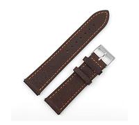 NLNKDTDPAK LYCHEE PATTURE Cuir Sangle 18mm 20mm 22mm 24mm Surveille for la main Quick Barre de rechange for ressort Remettez la courroie de rechange(Coffee-orange wire,18mm)