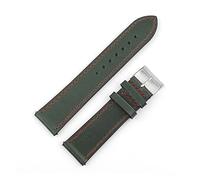 NLNKDTDPAK LYCHEE PATTURE Cuir Sangle 18mm 20mm 22mm 24mm Surveille for la main Quick Barre de rechange for ressort Remettez la courroie de rechange(Green-red wrie,24mm)