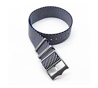 NLNKDTDPAK Premium Nato Zulu Montre Bracelet de montre 20 mm Nylon Bande de montre 22mm Bracelet de rechange Bracelet de montre Fort-Udor Black Bay Bandes de montre Nato(Navy white)