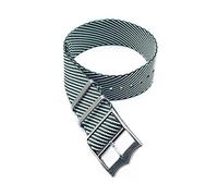 NLNKDTDPAK Premium Nato Zulu Montre Bracelet de montre 20 mm Nylon Bande de montre 22mm Bracelet de rechange Bracelet de montre Fort-Udor Black Bay Bandes de montre Nato(Green white)