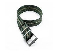 NLNKDTDPAK Premium Nato Zulu Montre Bracelet de montre 20 mm Nylon Bande de montre 22mm Bracelet de rechange Bracelet de montre Fort-Udor Black Bay Bandes de montre Nato(Green khaki)