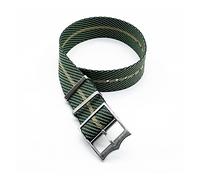 NLNKDTDPAK Premium Nato Zulu Montre Bracelet de montre 20 mm Nylon Bande de montre 22mm Bracelet de rechange Bracelet de montre Fort-Udor Black Bay Bandes de montre Nato(Green khaki)