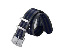 NLNKDTDPAK Premium Nylon NATO STRAP 20MM 22MM SECTEUR DE SEAT BAND SPORTS Ajustez for 007 Ajustement for le remplacement de la bande de montre James Bond(Beige)