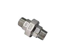 NLNKDTDPAK Raccord union mâle-mâle en acier inoxydable 304, raccords de tuyaux fonte for huile, gaz, eau(3/8")