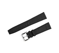 NLNKDTDPAK Regarder la bretelle nylon forme for Iwc Apte for PILOTE Bande de montre en toile vert noir 21mm 22mm montre la courroie de bracelet for boucle for broche(Schwarz)