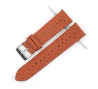 NLNKDTDPAK Regarder la sangle Courroies Cuir 18mm 20mm 22mm Surveillants de 24mm de 24mm Marron Femmes Hommes Bracelet Bracelet Bande Siver Siver Accessoires(Brown,20mm)