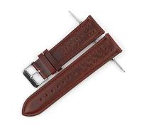 NLNKDTDPAK Regarder la sangle Courroies Cuir 18mm 20mm 22mm Surveillants de 24mm de 24mm Marron Femmes Hommes Bracelet Bracelet Bande Siver Siver Accessoires(Coffee,18mm)