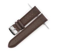 NLNKDTDPAK Regarder la sangle Courroies Cuir 18mm 20mm 22mm Surveillants de 24mm de 24mm Marron Femmes Hommes Bracelet Bracelet Bande Siver Siver Accessoires(Light coffee,22mm)