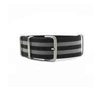 NLNKDTDPAK Sangle de montre Nylon de style NYLON 22mm de style NYT de 20 mm for James Bond 007 Military Casual Watchband Armée Sport Strap Remplacer(Bond,22mm)