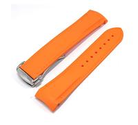 NLNKDTDPAK Sangle de montre silicone en caoutchouc pendant 20 mm 22mm ajustée for l'oméga ajusté for Tissot Fit for Casio for Huawei for Samsung Hommes Sports Waterband remplacement(4,22mm)