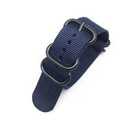 NLNKDTDPAK Sangle en nylon for bague Bague Bague Boucle noire Five Bague Street Spot Street Nylon(Blue,18mm)