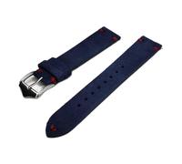 NLNKDTDPAK Sangles de montre Vintage en cuir Libération rapide Bandes de surveillance for hommes Femmes Regardez accessoires 20mm 22mm(Blue-Red line,20mm)