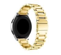 NLNKDTDPAK Sangles en acier inoxydable Déplacez 3 ForRunner 245 645 Music Smart Watch Band Band 2 0mm 3 Correa Fit for Garmin Venu SQ Fit for Vivoactive(Gold steel)