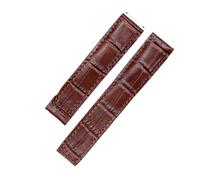 NLNKDTDPAK Sauppo convient for Tag Fit for Heuer Fit for Carrecra 6 19mm hommes bracelet de montre couche supérieure en cuir ceinture peau cuir montre accessoires for(Brown)
