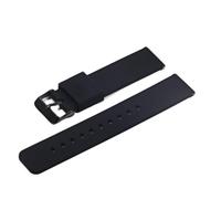 NLNKDTDPAK Suise en silicone Pliant boucle de for Samsung Fit for Galaxy Watch Gear S2 S3 Bande bracelet caoutchouc for libération rapide(Black-BK)
