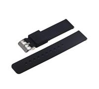 NLNKDTDPAK Suise en silicone Pliant boucle de for Samsung Fit for Galaxy Watch Gear S2 S3 Bande bracelet caoutchouc for libération rapide(Black-S)