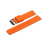 NLNKDTDPAK Suise en silicone Pliant boucle de for Samsung Fit for Galaxy Watch Gear S2 S3 Bande bracelet caoutchouc for libération rapide(Orange-RG)