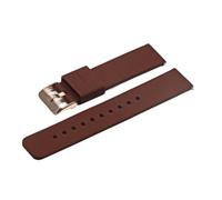 NLNKDTDPAK Suise en silicone Pliant boucle de for Samsung Fit for Galaxy Watch Gear S2 S3 Bande bracelet caoutchouc for libération rapide(Brown-RG)