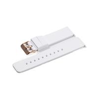 NLNKDTDPAK Suise en silicone Pliant boucle de for Samsung Fit for Galaxy Watch Gear S2 S3 Bande bracelet caoutchouc for libération rapide(White-RG)